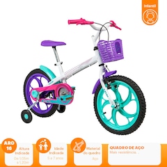 Bicicleta Caloi Ceci - Aro 16 - Freios Cantilever - Feminina - Infantil - Foto 2