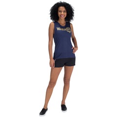 Camiseta Regata Liga da Justiça Mulher-Maravilha - Feminina - Foto 4