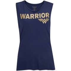 Camiseta Regata Liga da Justiça Mulher-Maravilha - Feminina - Foto 5