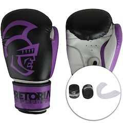 Kit de Boxe Pretorian: Bandagem + Protetor Bucal + Luvas de Boxe Start - 10 OZ - Adulto - Foto 1