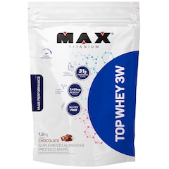 Whey Protein Pro Max Titanium Chocolate Top 3W - 1,8 Kg - Foto 1