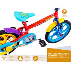 Bicicleta Caloi Luccas Neto - Aro 16 - Freios Cantilever - Infantil - Foto 5