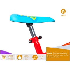Bicicleta Caloi Luccas Neto - Aro 16 - Freios Cantilever - Infantil - Foto 6