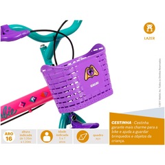 Bicicleta Caloi Barbie - Aro 16 - Freios Cantilever - Feminina - Infantil - Foto 7