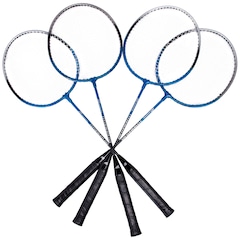 Kit de Badminton Adams Titanium 80 Contender - 4 Raquetes, 2 Petecas, 1 Rede e 1 Raqueteira - Foto 2