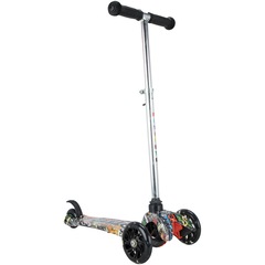 Patinete 3 Rodas Spin Roller Ajustável com Luzes de LED - Infantil - Foto 1
