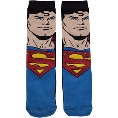 Kit de Meias Cano Alto Liga da Justiça Super-Homem com 2 Pares - 27 a 30 - Infantil - Foto 4