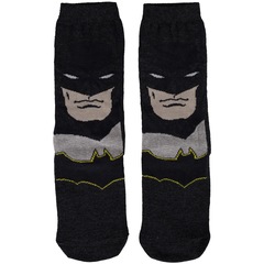 Kit de Meias Cano Alto Liga da Justiça Batman com 2 Pares - 27 a 30 - Infantil - Foto 3