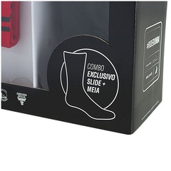 Chinelo Rider NBA + 1 Par de Meias - Slide - Masculino - Foto 12