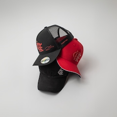 Boné Aba Curva do Flamengo Zico Supercap CRF Silk - Snapback - Trucker - Adulto - Foto 7