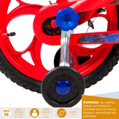 Bicicleta Caloi Homem-Aranha - Aro 16 - Freios Cantilever - Infantil - Foto 4