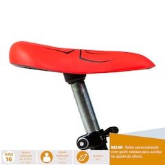 Bicicleta Caloi Homem-Aranha - Aro 16 - Freios Cantilever - Infantil - Foto 6