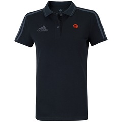Camisa Polo do Flamengo 3S adidas - Feminina - Foto 1