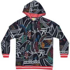 Blusão com Capuz Farm Rio Recorte Litoral Gráfico - Feminino - Foto 1