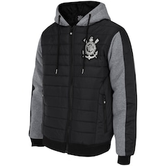 Jaqueta de Moletom do Corinthians Padding com Capuz - Masculina - Foto 3