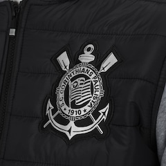 Jaqueta de Moletom do Corinthians Padding com Capuz - Masculina - Foto 5