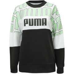 Blusão Puma AOP Crew - Feminino - Foto 1