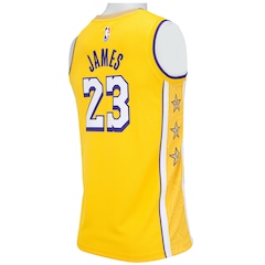 Camisa Regata Nike Los Angeles Lakers Lebron James 23 JSY - Masculina - Foto 4