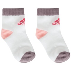 Kit de Meias adidas LK Ankle com 3 Pares - 20 a 22 - Infantil - Foto 2