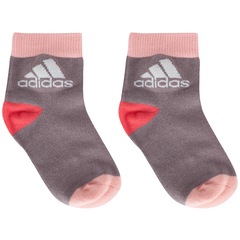 Kit de Meias adidas LK Ankle com 3 Pares - 20 a 22 - Infantil - Foto 3