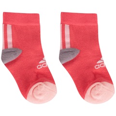 Kit de Meias adidas LK Ankle com 3 Pares - 20 a 22 - Infantil - Foto 1