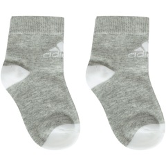 Kit de Meias adidas LK Ankle com 3 Pares - 20 a 22 - Infantil - Foto 5