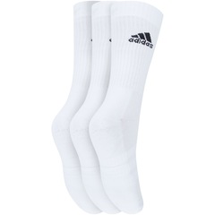 Kit de Meias Cano Alto adidas Cush Crew com 3 Pares - 41 a 43 - Masculino - Foto 3