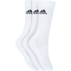 Kit de Meias Cano Alto adidas Cush Crew com 3 Pares - 41 a 43 - Masculino - Foto 1