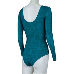 Maiô Manga Longa com Proteção Solar UV Fila Body Print - Adulto - Foto 3