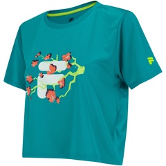 Blusa Cropped com Proteção Solar UV Fila Flower - Feminina - Foto 3