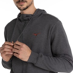 Jaqueta com Capuz Mizuno Zipper - Masculina - Foto 4