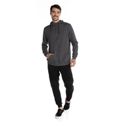 Jaqueta com Capuz Mizuno Zipper - Masculina - Foto 6