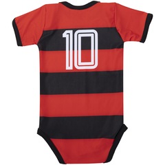 Body do Flamengo Listrado 033XS Torcida Baby - Infantil - Foto 2