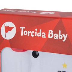 Saída de Maternidade do Flamengo com Macacão e Lacinho Torcida Baby Feminina - Infantil - Foto 12