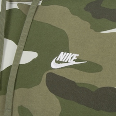 Blusão com Capuz Nike Hoodie PO FT Camo - Masculino - Foto 3