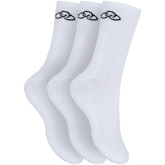 Kit de Meias Cano Médio Olympikus Tripack com 3 Pares - 39 a 44 - Adulto - Foto 1