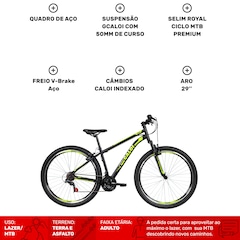 Mountain Bike Caloi Velox - Aro 29 - Câmbio Indexado - Freios V-Brake - Foto 4