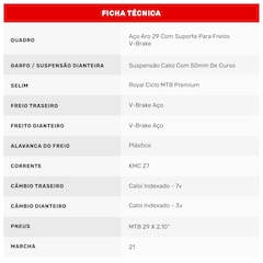 Mountain Bike Caloi Velox - Aro 29 - Câmbio Indexado - Freios V-Brake - Foto 11