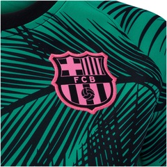 Camisa Pré-Jogo Barcelona 20/21 Nike - Infantil - Foto 5