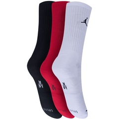 Kit de Meias Cano Alto Nike Everyday Crew com 3 Pares - 39 - 43 - Adulto - Foto 2