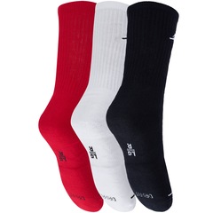 Kit de Meias Cano Alto Nike Everyday Crew com 3 Pares - 39 - 43 - Adulto - Foto 4