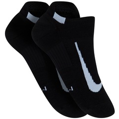 Kit de Meias De Corrida Sapatilha Nike Multplier com 2 Pares - 39 a 43 - Adulto - Foto 1