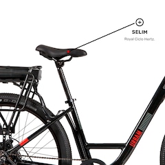 Bicicleta Elétrica Caloi E-Vibe Urbam - Aro 27,5 - Motor 350 W - Freios Hidráulico Shimano - Foto 5