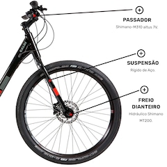 Bicicleta Elétrica Caloi E-Vibe Urbam - Aro 27,5 - Motor 350 W - Freios Hidráulico Shimano - Foto 6