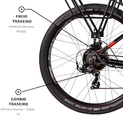 Bicicleta Elétrica Caloi E-Vibe Urbam - Aro 27,5 - Motor 350 W - Freios Hidráulico Shimano - Foto 7