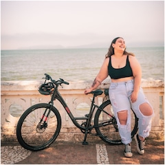 Bicicleta Elétrica Caloi E-Vibe Urbam - Aro 27,5 - Motor 350 W - Freios Hidráulico Shimano - Foto 14