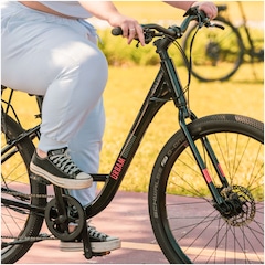 Bicicleta Elétrica Caloi E-Vibe Urbam - Aro 27,5 - Motor 350 W - Freios Hidráulico Shimano - Foto 18
