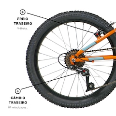 Bicicleta Caloi Snap - Aro 20 - Freios V-Brake - Infantil - Foto 7
