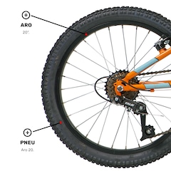 Bicicleta Caloi Snap - Aro 20 - Freios V-Brake - Infantil - Foto 8
