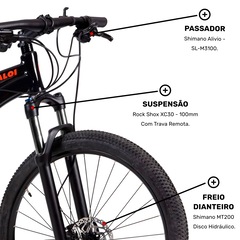 Mountain Bike Caloi Moab - Aro 29 - Freio a Disco Hidráulico - Câmbio Traseiro Shimano Alivio - Foto 6